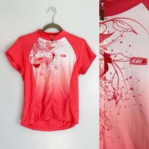 Louis Garneau Cycling Triathlon Jersey Women’s Large Coral Color Workout